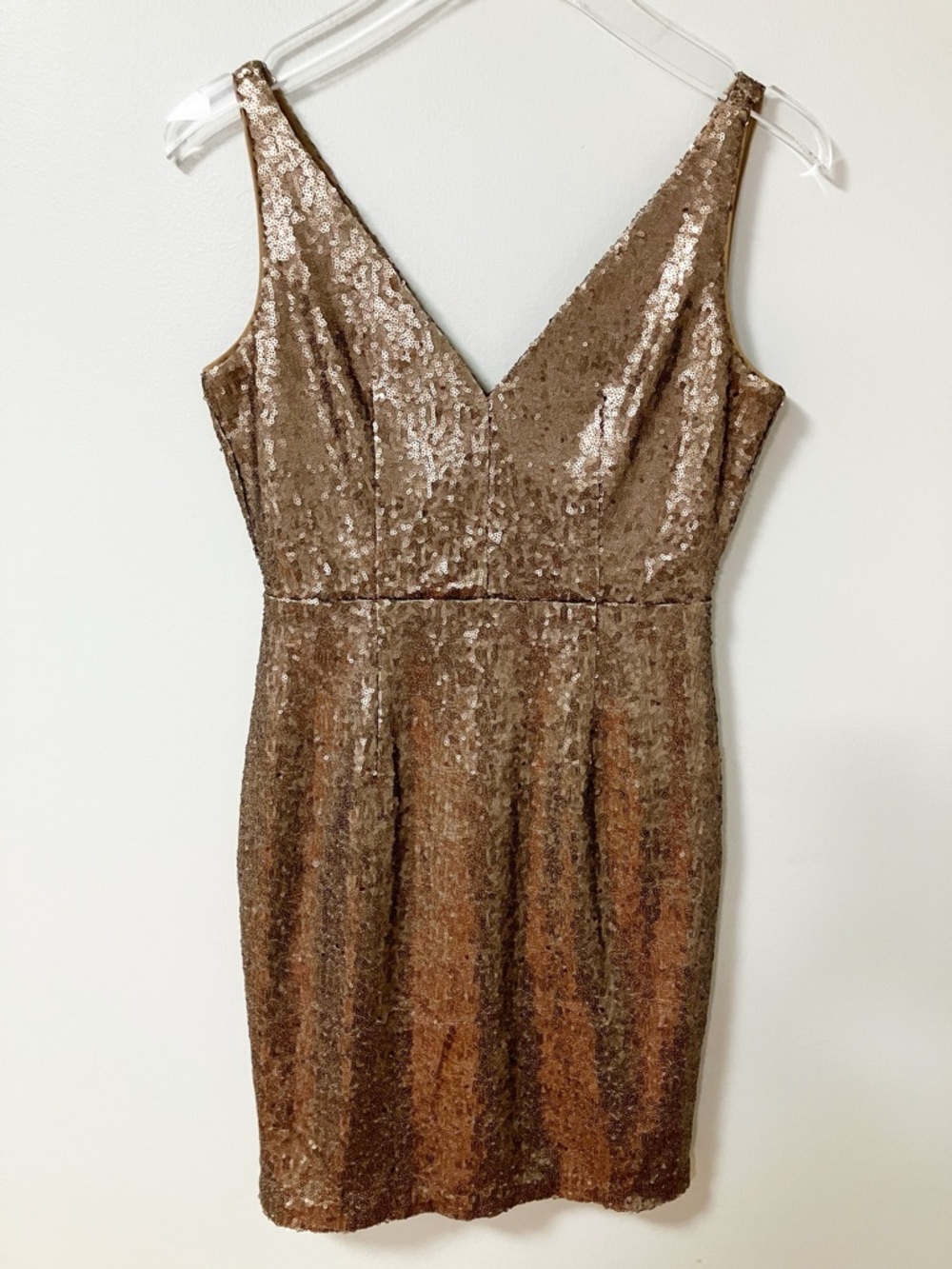 Lulus | Champagne Showers Sequin Mini Dress M Bodycon Cocktail Homecoming Party